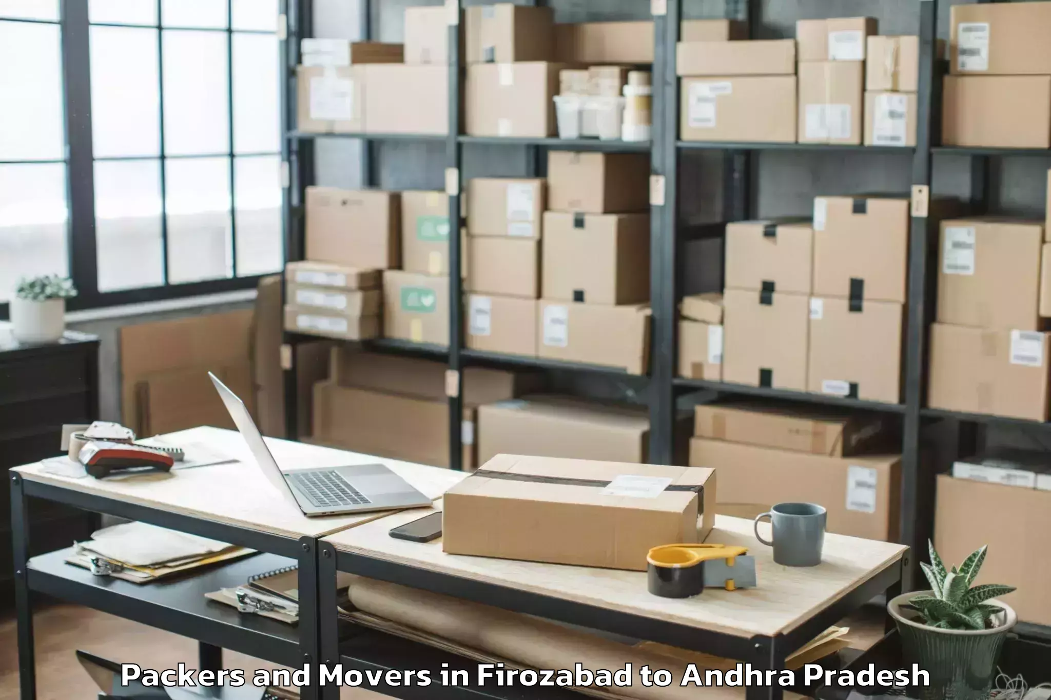 Leading Firozabad to Hanumathunipadu Packers And Movers Provider